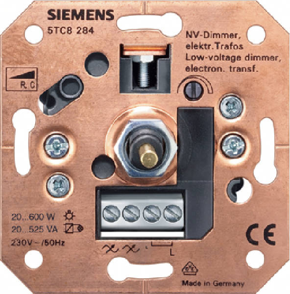 Siemens 5TC8284 Niedervolt Dimmer 20-600Watt/20-525VA für elektronische Trafos