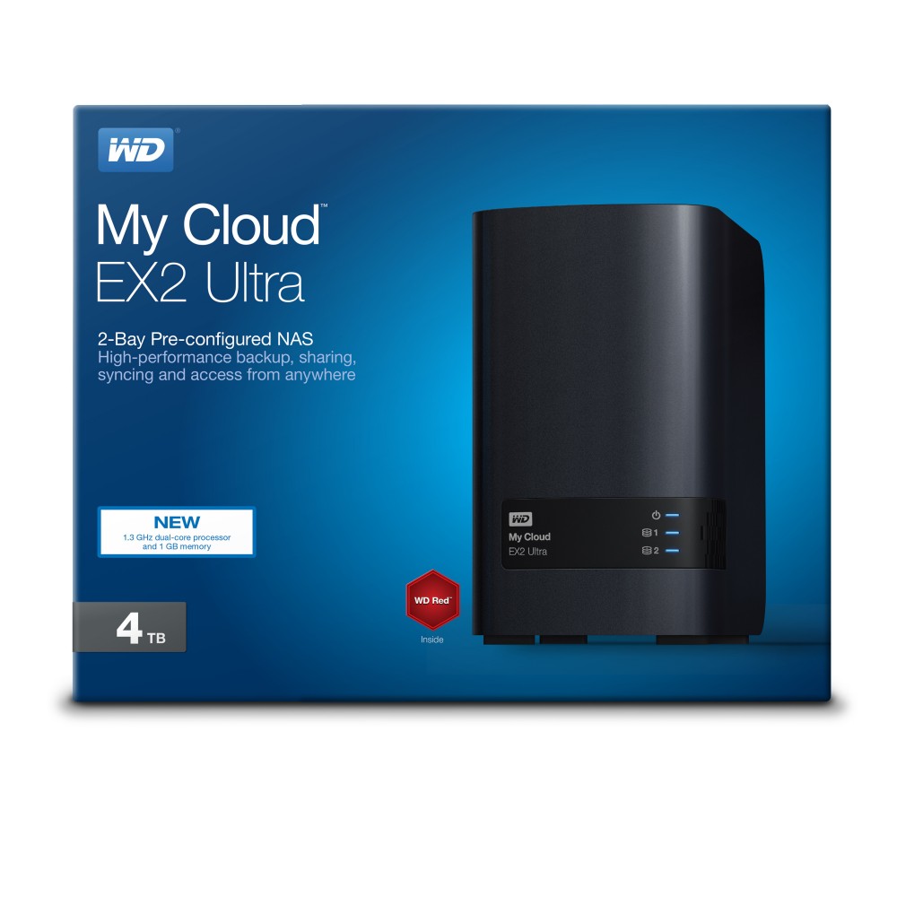 3,5 4TB WD My Cloud EX2 Ultra (HDD 2TBx2)
