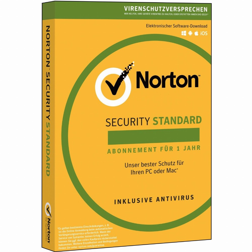 Symantec Norton Security 3.0 Standard 1 User (1 Device) / 1 Jahr