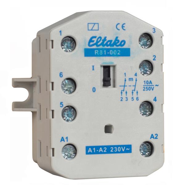 Eltako R81-002-230V Schaltrelais 230V, 2 Wechsler 10A/250V AC 81002430