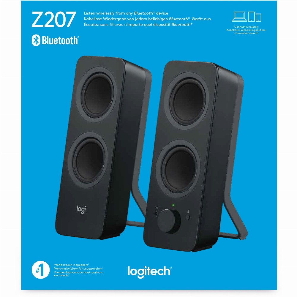 Logitech Z207 Speaker 2.0 , Bluetooth - 5 Watt ( Gesamt )