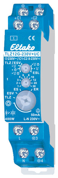 Eltako TLZ12G-230V + UC Treppenlicht-Zeitschalter, geräuschloses Solid-State-Relais 400W 23100831