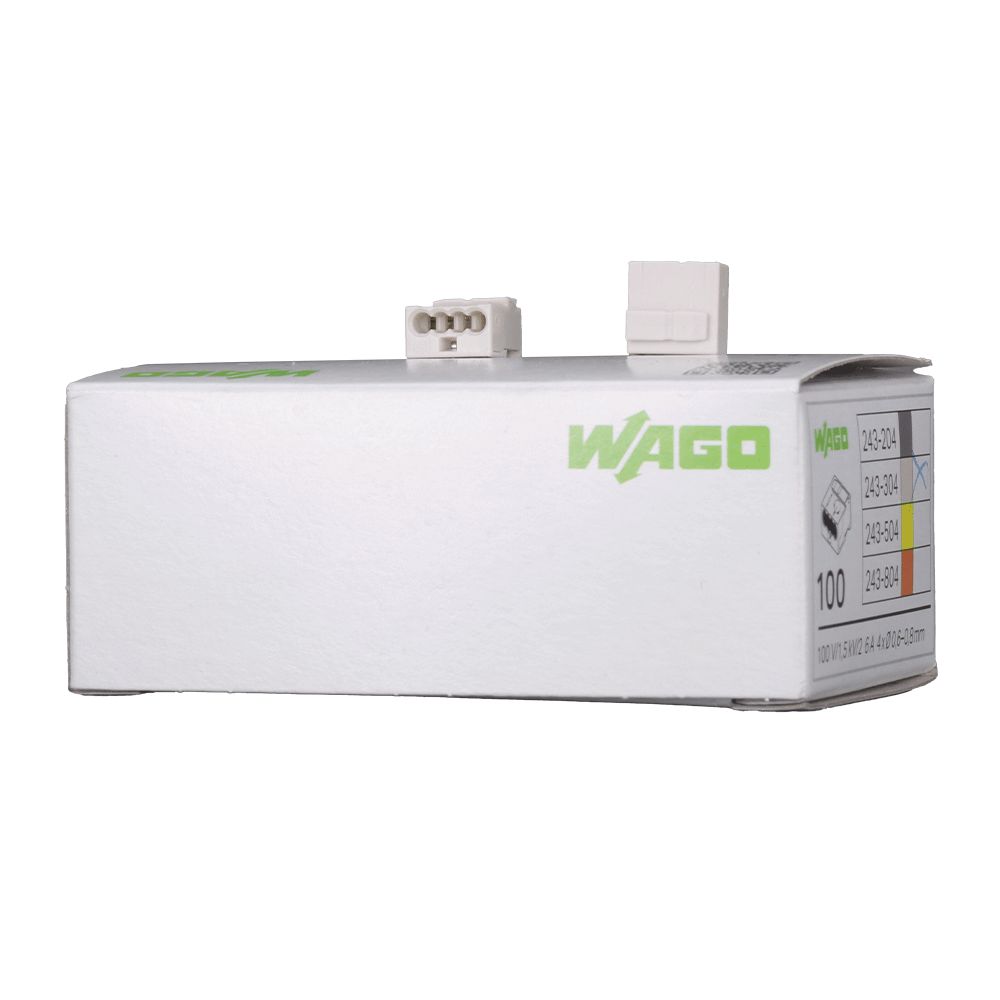 WAGO 243-304 VDE Microklemme lichtgrau 4x0,6-0,8