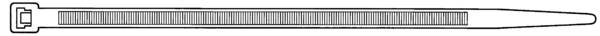 Hellermann 111-01919 Kabelbinder innenverzahnt, 100x2,5mm, natur, 100St