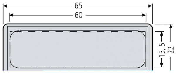 RENZ 97-9-82033 Namensschild 65x22 für Klappe (alte Ausführung)