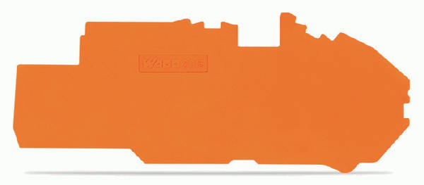 WAGO 2016-7792 1L-Abschlussplatte 42° orange 16mm²