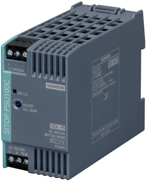 Siemens 6EP13325BA00 SITOP PSU100C 24V/2,5A geregelte Stromversorgung
