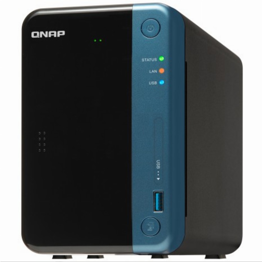 2-Bay QNAP TS-253Be-2G Intel Celeron Apollo Lake J3455 1.5 GHz Quad Core (up to 2.3 GHz) Adapter