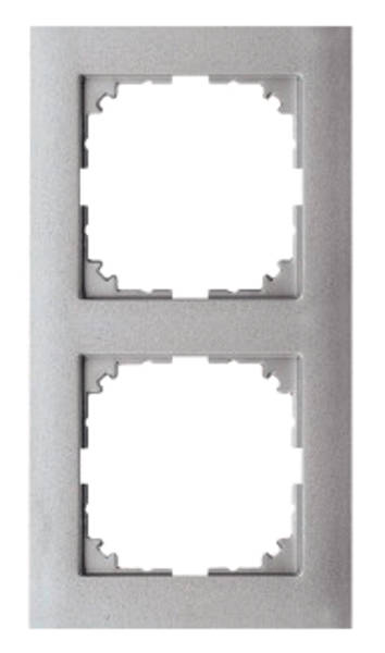 Merten MEG4020-3660 M-Pure-Rahmen 2fach aluminium