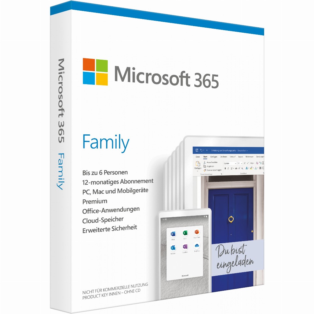 Microsoft Office 365 Family Deutsch DE (NEW)