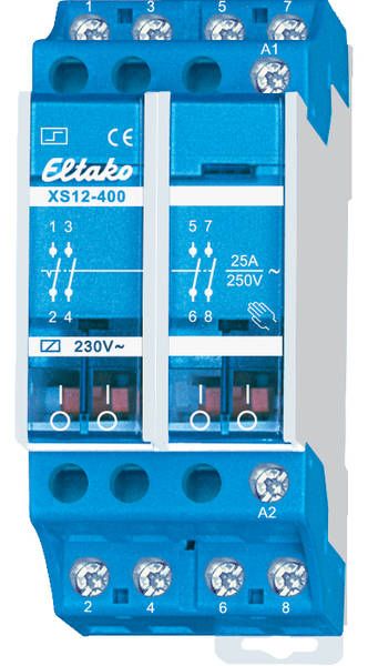 Eltako XS12-400-230V Stromstoßschalter 230V, 4 Schließer 25A/250V AC 21400930