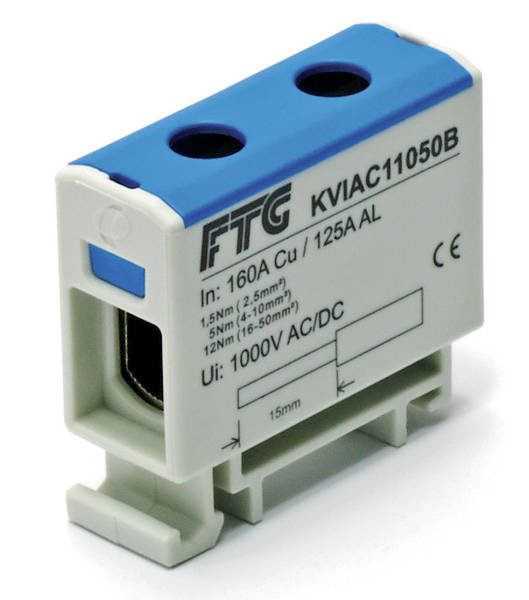 FTG KVIAC11050B 1polig Kompaktverteiler blau