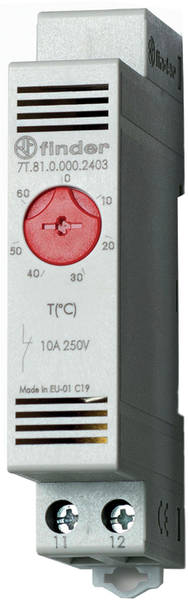 Finder 7T8100002403 Thermostat 10A einstellbar bis + 60°C