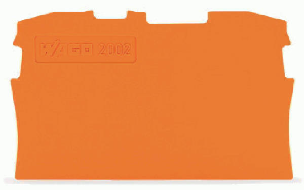 WAGO 2002-1292 Abschlussplatte für R-Klemme orange
