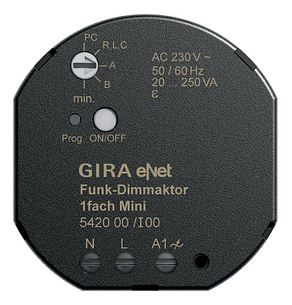 GIRA 542000 Funk Dimmaktor Mini 20 250 VA eNet
