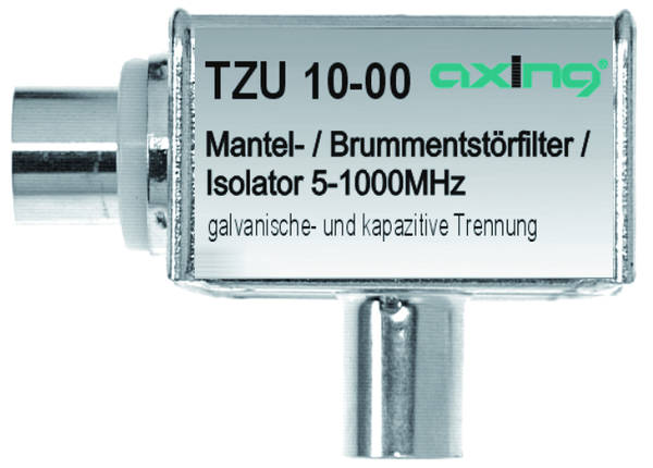 Axing TZU 10-00 Mantelstromfilter, IEC-Buchse, IEC-Stecker TZU01000