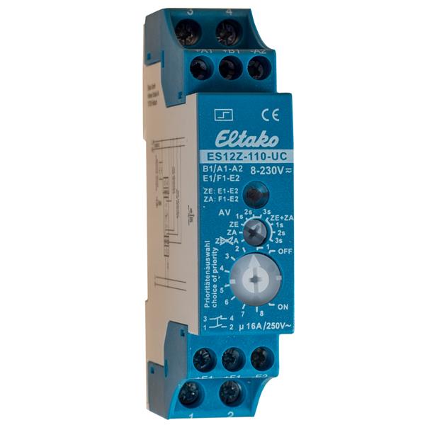 Eltako ES12Z-110-UC Stromstoßschalter, 1 Schließer + 1 Öffner potenzialfrei 16A/250V AC 21110601