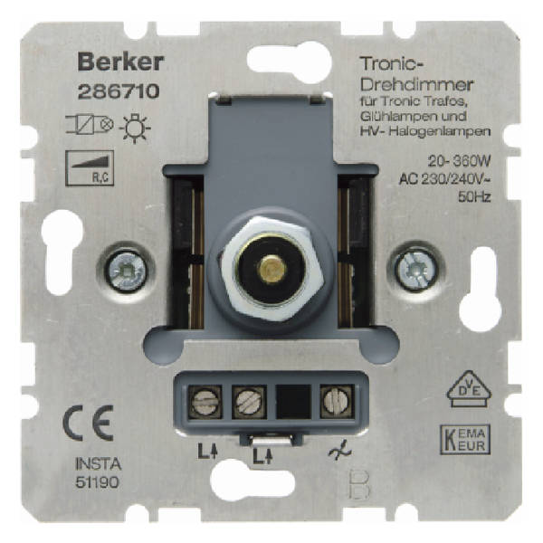 Berker 286710 Tronic Drehdimmer 360W