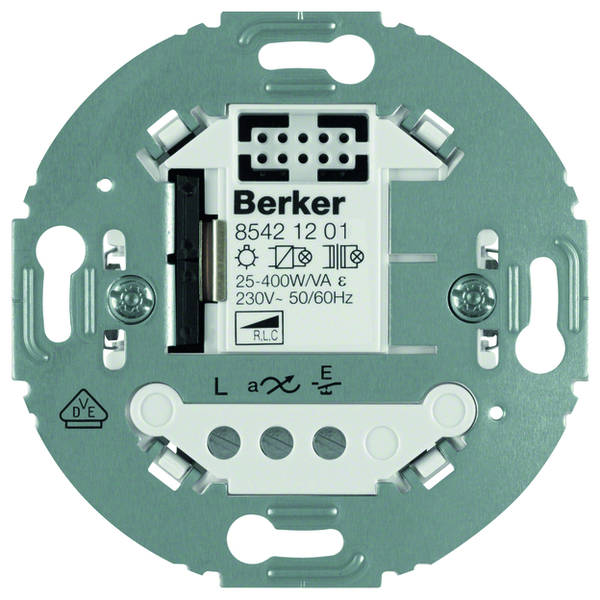 Berker 85421201 Universal Tastdimmer 1fach 2-Draht Tragring rund