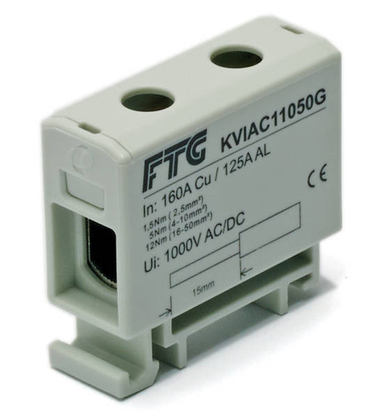 FTG KVIAC11050G 1polig Kompaktverteiler grau