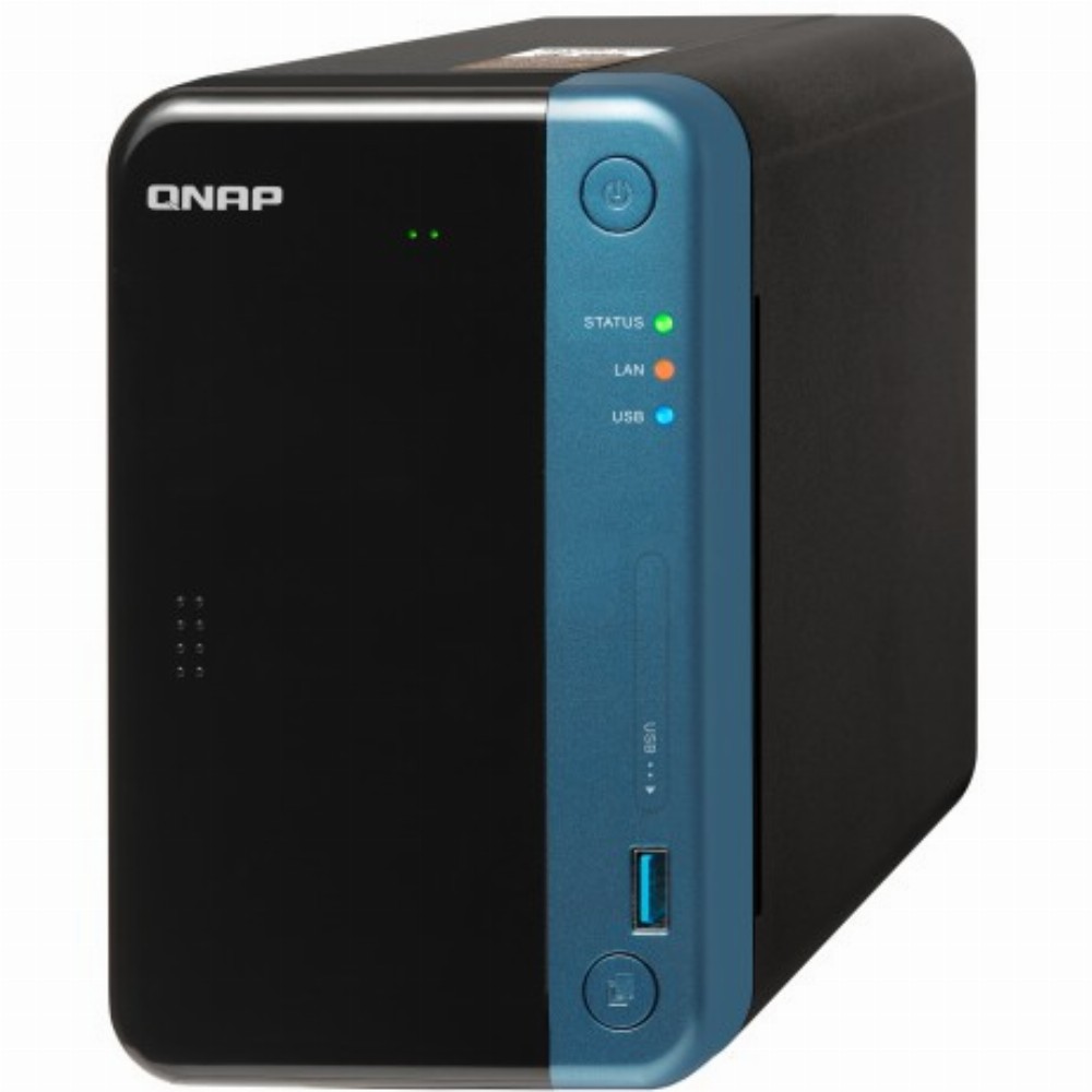 2-Bay QNAP TS-253Be-4G Intel Celeron Apollo Lake J3455 1.5 GHz Quad Core (up to 2.3 GHz) Adapter