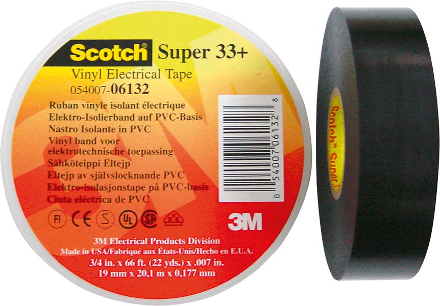 3M 7000042541 ScotchSuper33+ 19x20 PVC Elektro-Isolierband