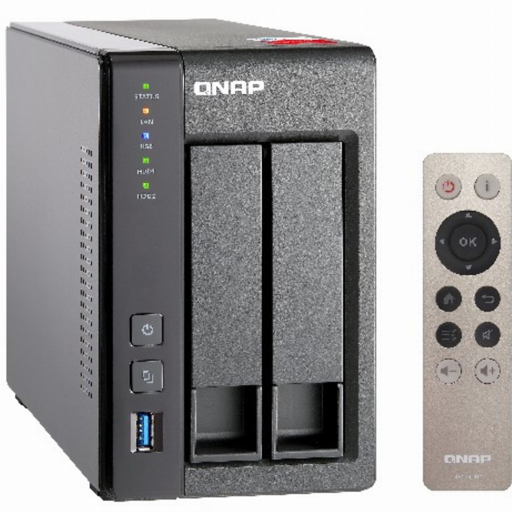 2-Bay QNAP TS-251+-8G Intel Celeron 2.0GHz Quad Core (up to 2.42GHz) Adapter