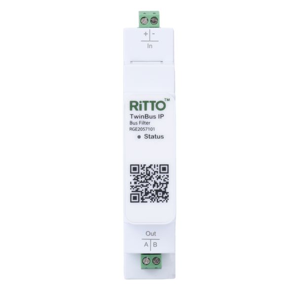 Ritto RGE2057101 TwinBus IP Busfilter, weiß