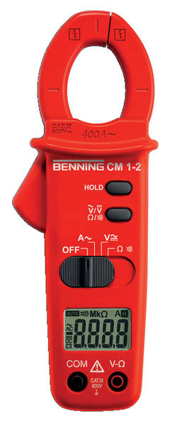 BENNING 44062 Digital Stromzangen Multimeter 0,1-400A AC CM1-2