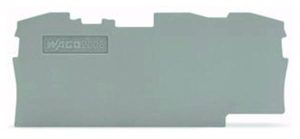 WAGO 2006-1391 Abschluss- und Zwischenplatte grau