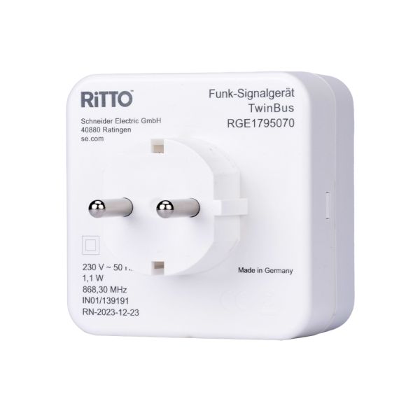 Ritto RGE1795070 TwinBus Funk-Signalgerät, weiß