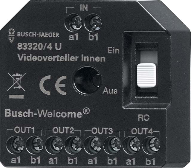 Busch-Jaeger 2CKA008300A0508 83320/4 U Aktiv Videoverteiler