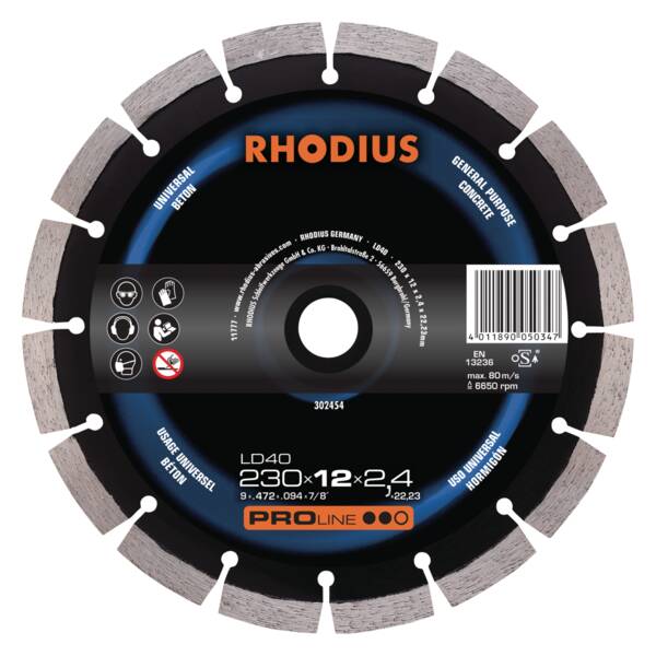 Rhodius 302454 LD40 230X12X2,4 Diamantscheiben