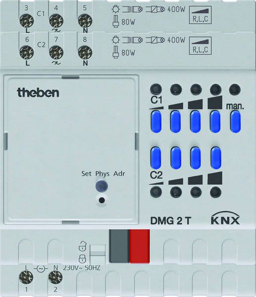 theben DMG 2 T KNX DMG 2T KNX Dimmaktor MX2-Grundmodul 4930270