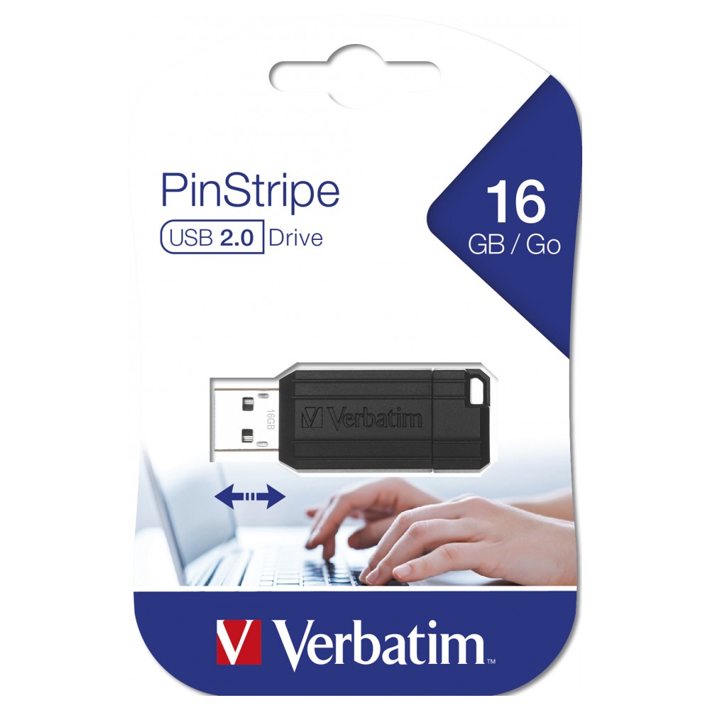 USB Stick 16GB Verbatim Store n Go PinStripe