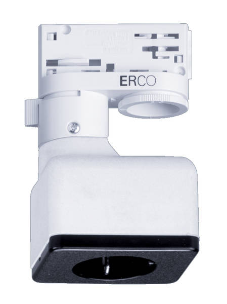 ERCO 79023000 3Phasen Adapter SchukoSteckdose weiss 79023.000