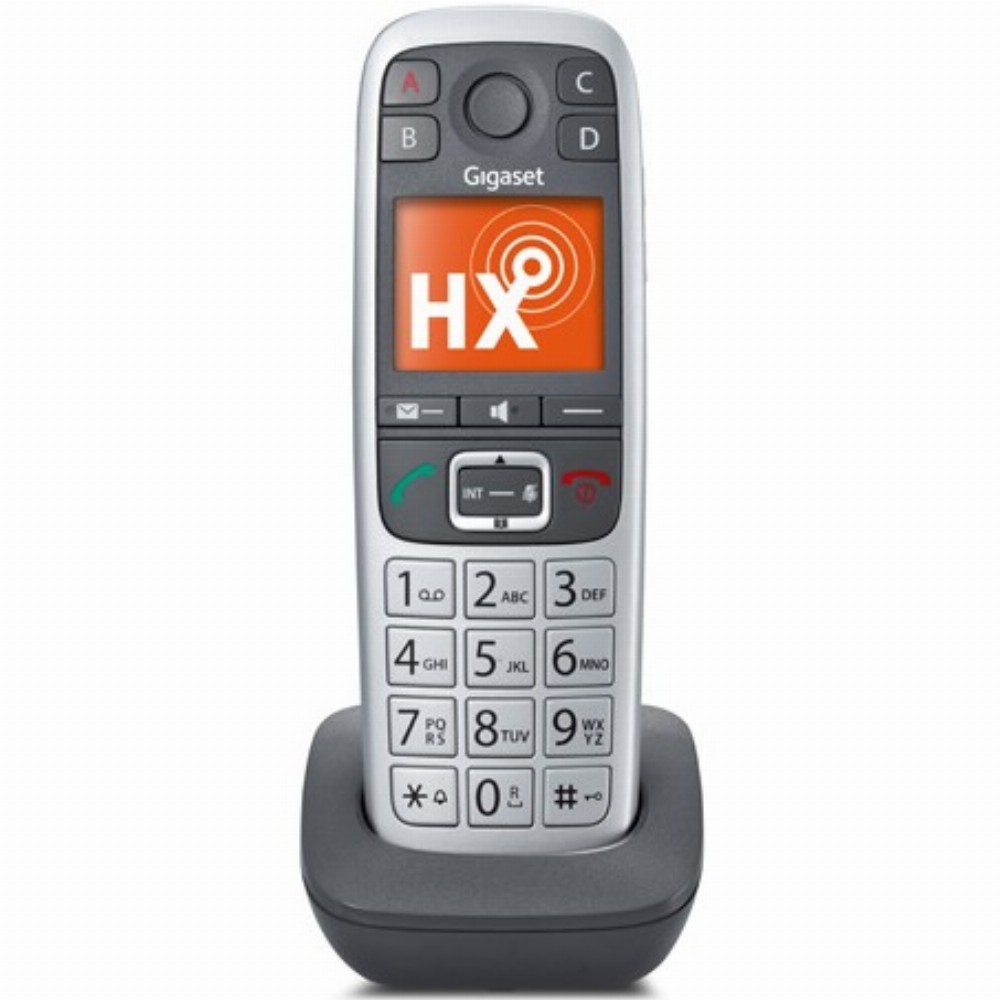 TELF Gigaset E560 HX Schnurlostelefon + Freisprecheinrichtung Grey Silver