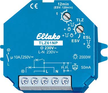 Eltako 61100102 TLZ61NP-230V Treppenlicht-Zeitschalter