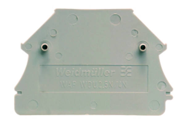 Weidmüller 1060000000 Abschlussplatte WDU2.5N/4N Zubehör Abschlussplatte B:1,5mm